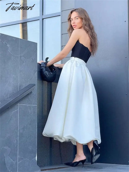 Elegant Loose Pink Skirts Women Fashion High Waist Ball Gown Skirts Spring Pleated Long Skirts Female Casual Vintage Party Dress