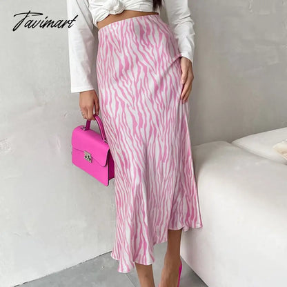 Elegant Print Skirt Women Fashion Slim High Waist Skirts Bodycon Classic Midi Skirts Streetwear Lady Casual Sexy Wrapped Skirts