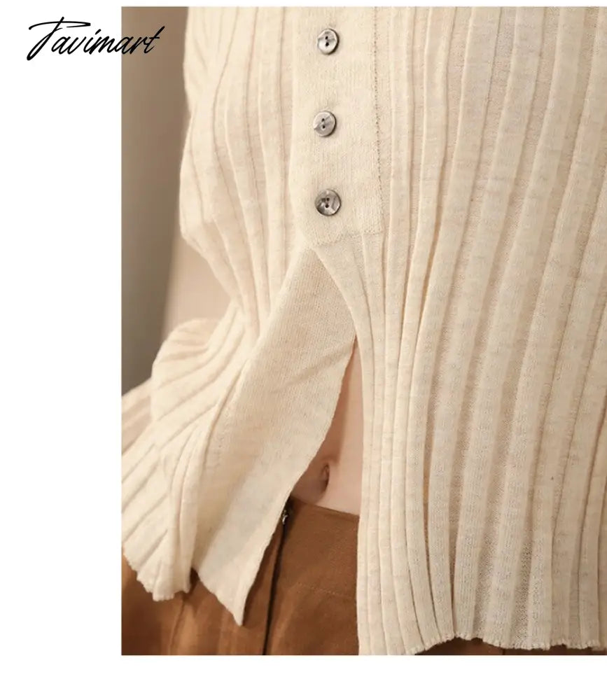 Elegant Wool Knit Sweater Cardigan Autumn Spring Soft Slim Causal Solid Button Skinny High Street Top Women's Clothing