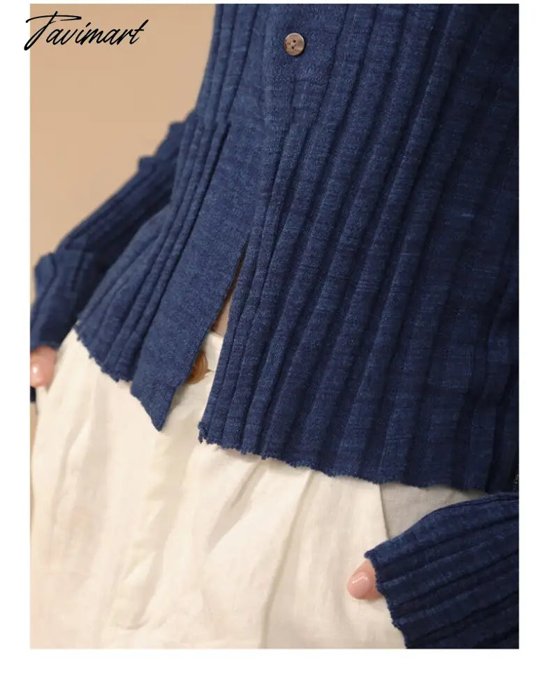 Elegant Wool Knit Sweater Cardigan Autumn Spring Soft Slim Causal Solid Button Skinny High Street Top Women's Clothing