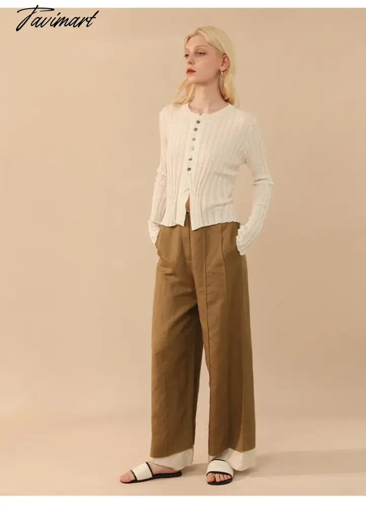 Elegant Wool Knit Sweater Cardigan Autumn Spring Soft Slim Causal Solid Button Skinny High Street Top Women's Clothing