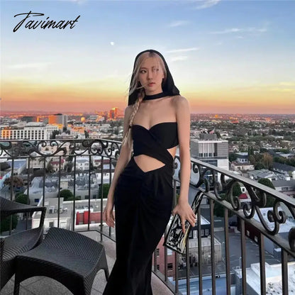 European and American style spring new women's fashion openwork sexy crop top hooded slim hip bottom dress
