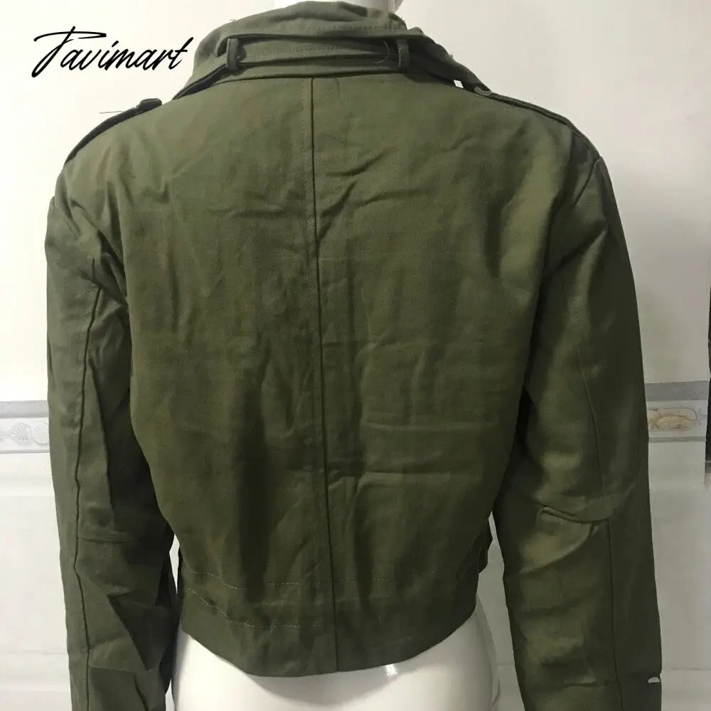 Fashion Autumn and Winter New Women's Coat Solid Locomotive Short Jacket Warm Winter Wear