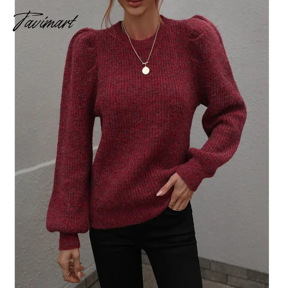Fashion Knit Sweater Pullover for Women Fall/Winter Sweater New Crew Neck Knitwear Casual Loose Sweaters Women's