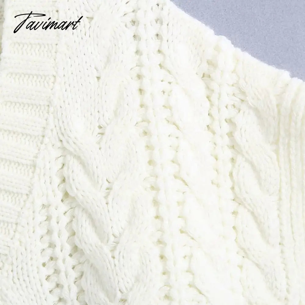 Fashion Twist Sweater Vest Pink V Collar Oversize Vintage Kintted Jumper Cross Lace Up White Femme Veste Chic Tops Pullover