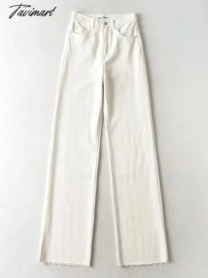 Fashion Women's Jeans Bottom Casual Straight Leg Baggy Jeans Fall Boyfriend Long Trousers High Waist Denim Pants