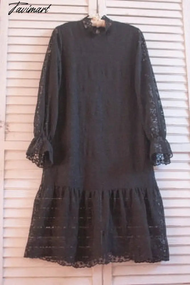 Free Shipping New Fashion Summer Embroidery Long Sleeve 100% Cotton One-piece Long Knee Length Dresses White Black Dresses