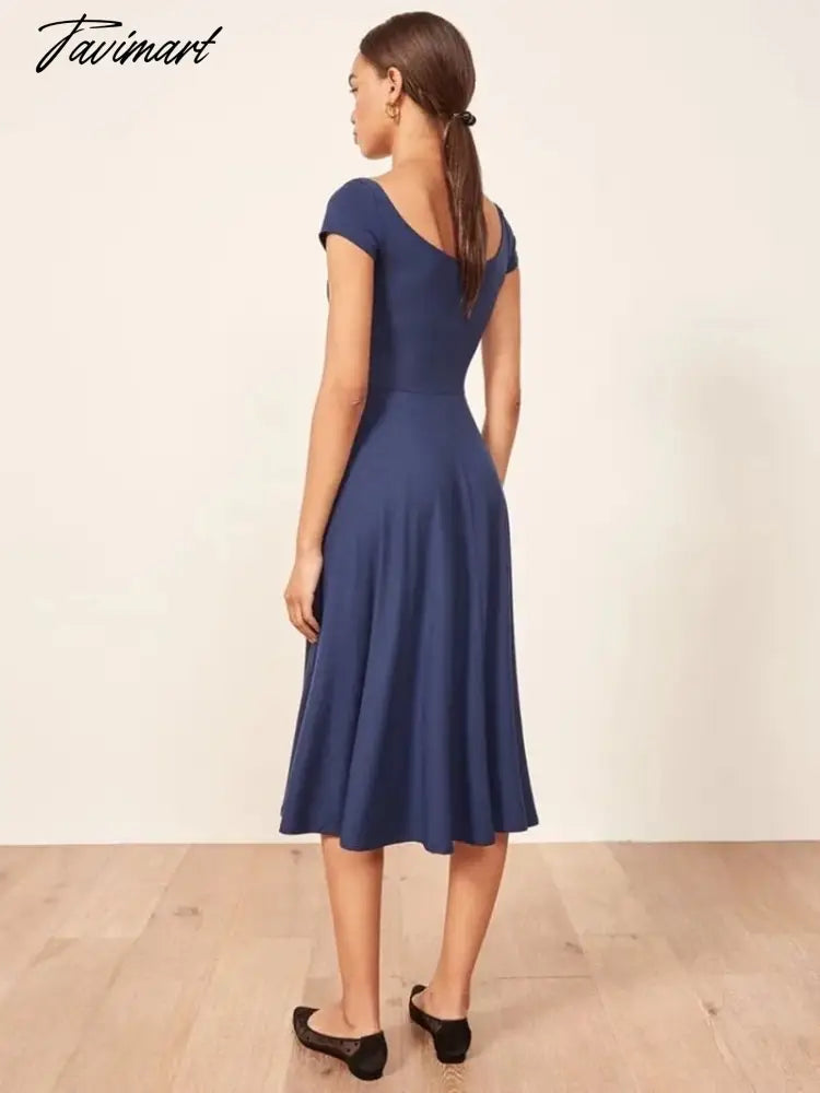 French Style Fashion Dress Elegant Knitted Solid Sheath Dress Women