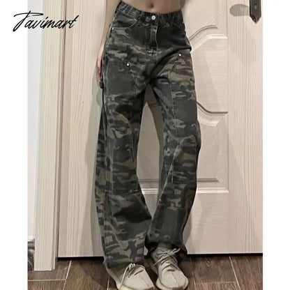 Green Women's Jeans High Waist Hip Hop Straight Fashion Pants Streetwear Harajuku Y2K Style 2024 Female Wide Leg Denim Trouser