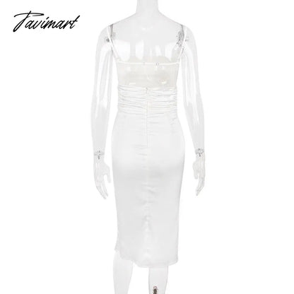 High Quality Summer Dress White Bodycon Party Dress Women Backless Sexy Dress Knee Length Prom Even Club Dress Dropshipping