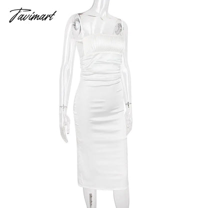 High Quality Summer Dress White Bodycon Party Dress Women Backless Sexy Dress Knee Length Prom Even Club Dress Dropshipping
