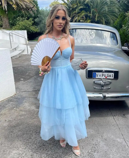 High Quality Summer Sexy Party Dress Women Backless Lace Up Dress Classic Mesh Elegant Prom Celebrity Night Dresses Dropshipping