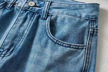 High Waist Jeans High Street Patchwork Jeans Woman Washed Mom Retro Ripped Jeans For Women Boyfriend Jeans For Women