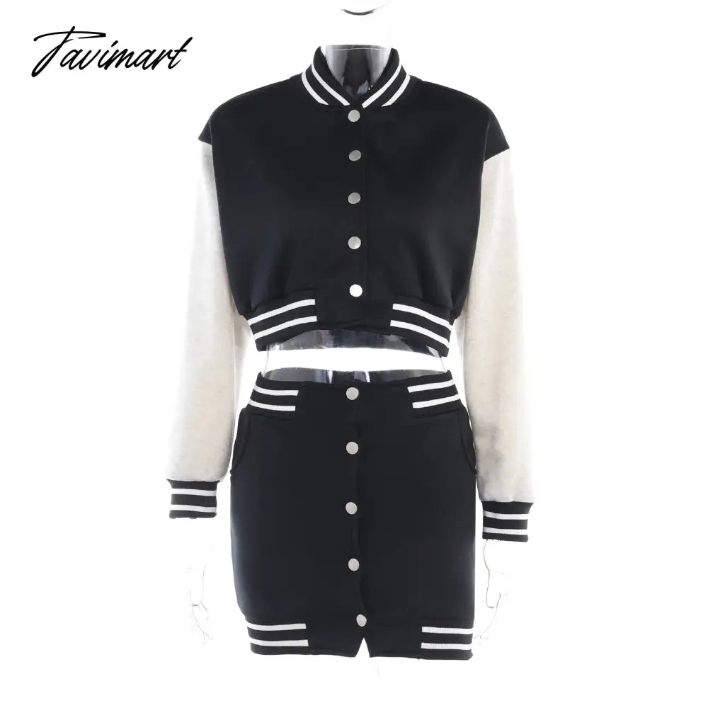 High Waist Spilt Mini Dress Sets Women Slim Fashion Stitching Shirts Femme Bodycon Skirts Two Piece Sets Womens Outifits