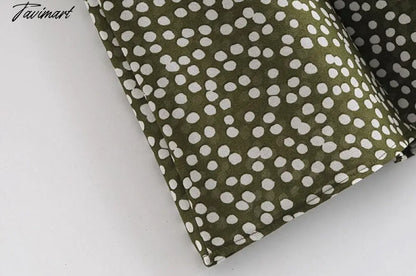 Indie Skirt Folk France Style Vintage Polka Dot PrintSexy Forking High Waist Midi Skirt Women