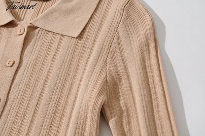 Ins Fashion Blogger France Style Vintage Rib Casual Cardigans And Straight Harem Knitted Pants Women Knit Sets