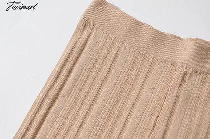 Ins Fashion Blogger France Style Vintage Rib Casual Cardigans And Straight Harem Knitted Pants Women Knit Sets