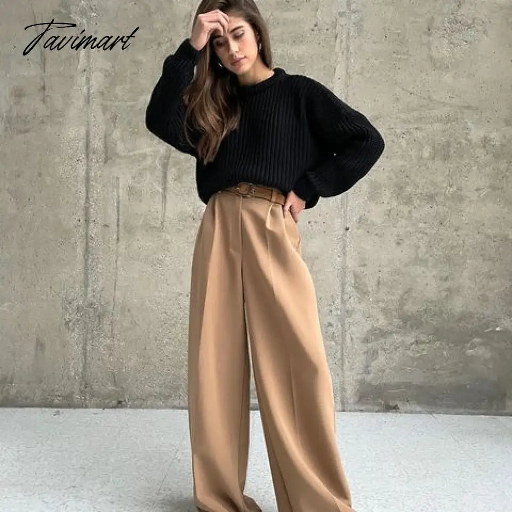 Korean Style Pants Women Fashion Loose Wide Leg Straight Trousers Streetwear Office Lady Pants for Women Bottoms Clothes