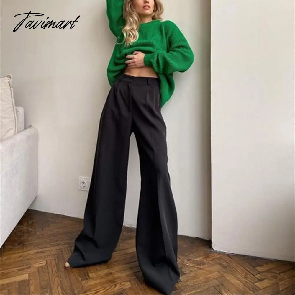 Korean Style Pants Women Fashion Loose Wide Leg Straight Trousers Streetwear Office Lady Pants for Women Bottoms Clothes