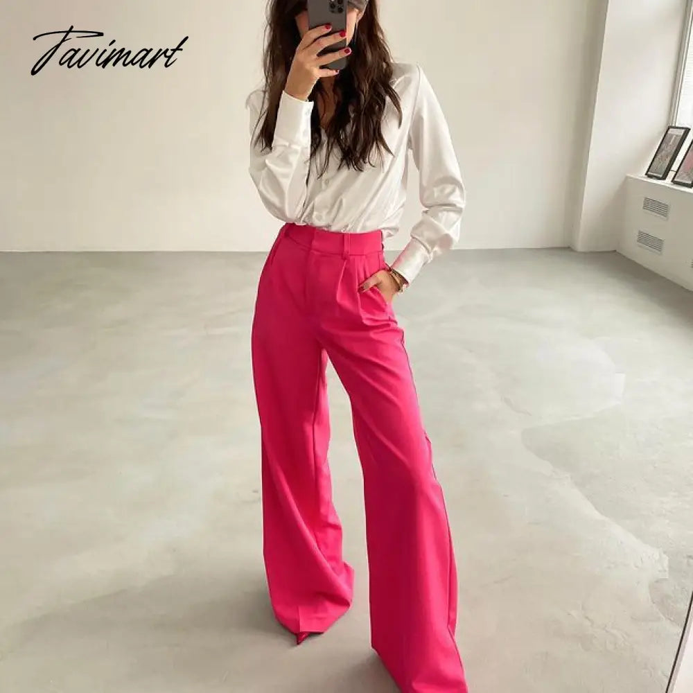 Korean Style Pants Women Fashion Loose Wide Leg Straight Trousers Streetwear Office Lady Pants for Women Bottoms Clothes
