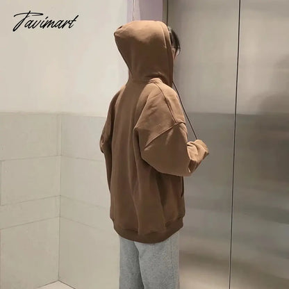 Letter Embroidery Hoodies Coat Women Autumn Cotton Warm Pockets Drawstring Long Sleeve Cardigan Vintage Chic Y2K Sweatshirt Top