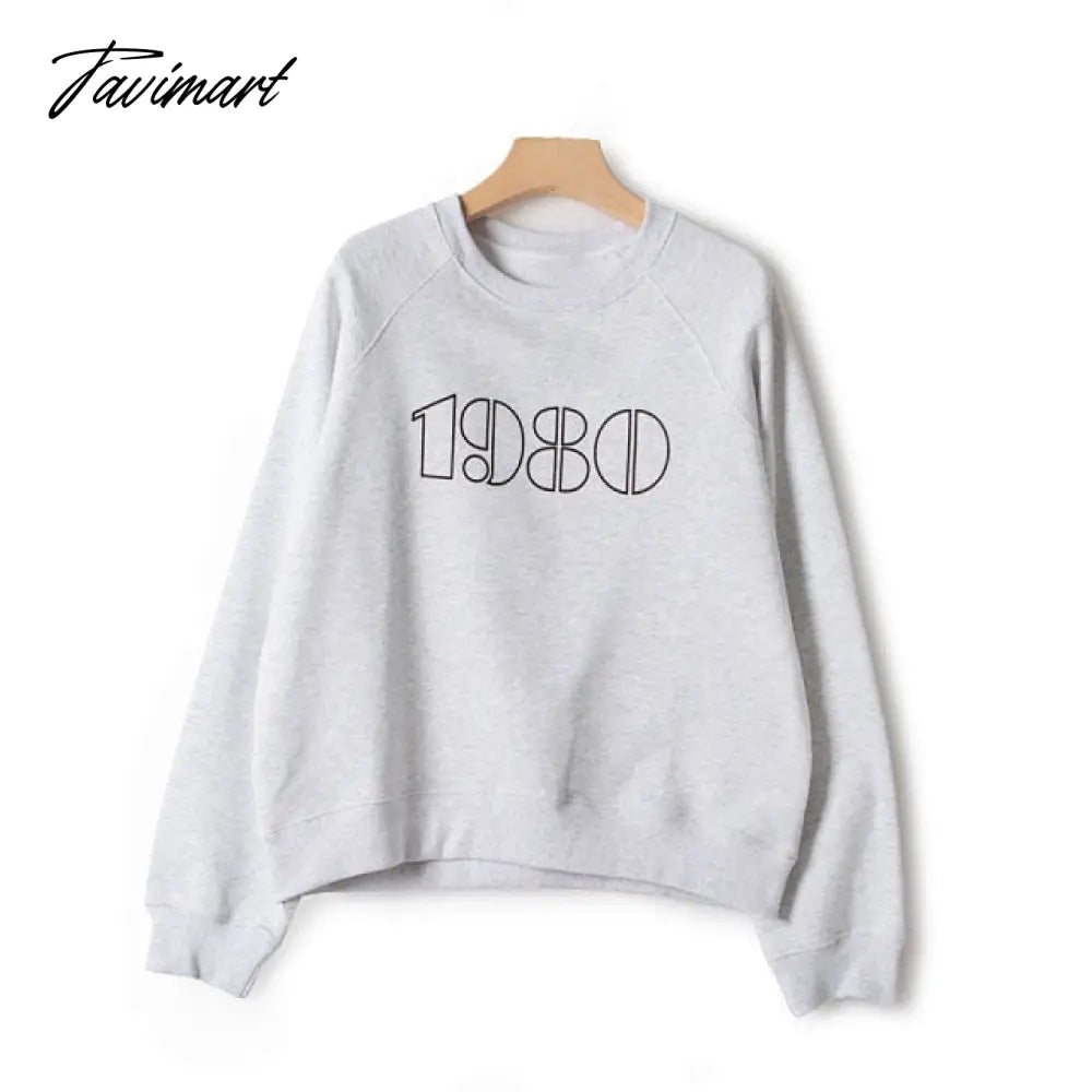 Letter Printed Sweatshirt Women Autumn Winter Long Sleeve Round Neck Elegant Pullover Pull Femme Fashion Hoodies Streetwear