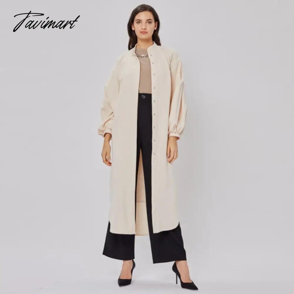 Long Shirt Dress For Women Lantern Sleeves Elegant Female Dresses Single Breasted Belt Office Lady Vestido Winter Dress
