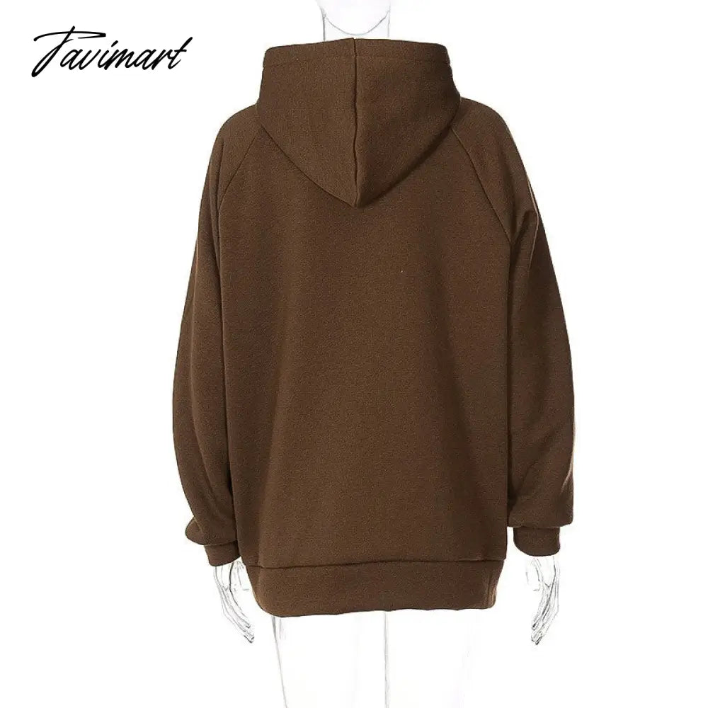 Loose Letter Printed Hooded Sweater Women Casual Sports With Pocket Sweater Pullover Autmn Female Loose Oversiaze Sweaters Tops