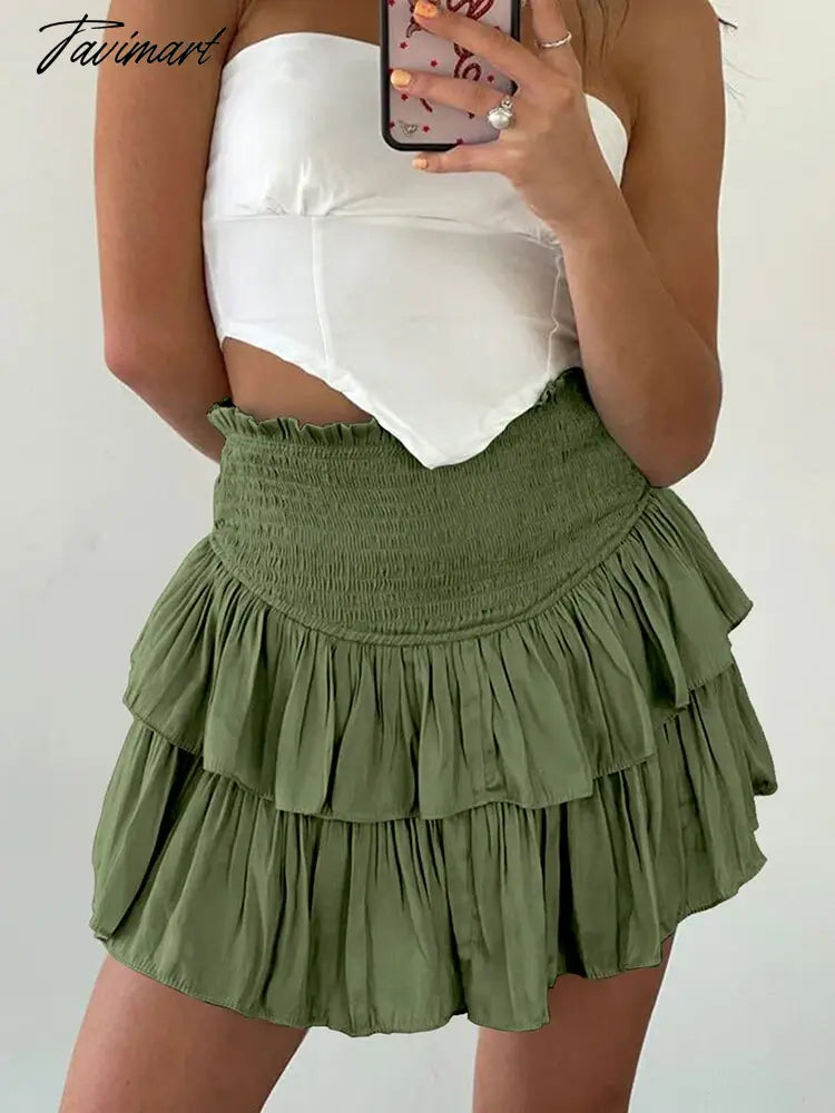 Mini Skirt Skort for Women Solid Outdoor Sex Skirt Folds Gyaru Clothes Sexy Summer Women's Clothing Pink Y2k Aesthetic Skirts