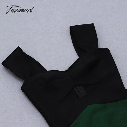 New Arrival Bodycon Bandages Dress Women Patchwork Sexy Spaghetti Strap Club Celebrity Party Elegant Clothes