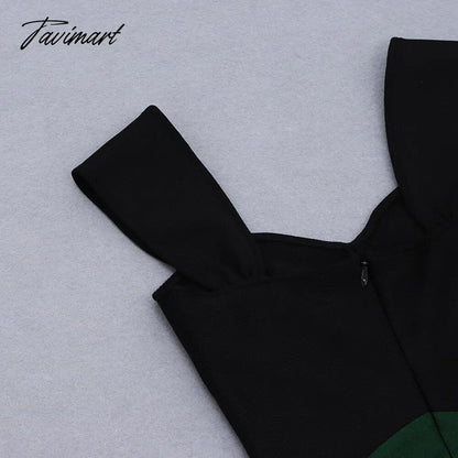 New Arrival Bodycon Bandages Dress Women Patchwork Sexy Spaghetti Strap Club Celebrity Party Elegant Clothes