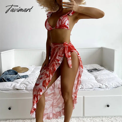 New Gauze Skirt Bikini Cover Up Swimsuit Female Split Sexy Swimwear Luxury Short Long Dress Sun Protection Seaside Vacation