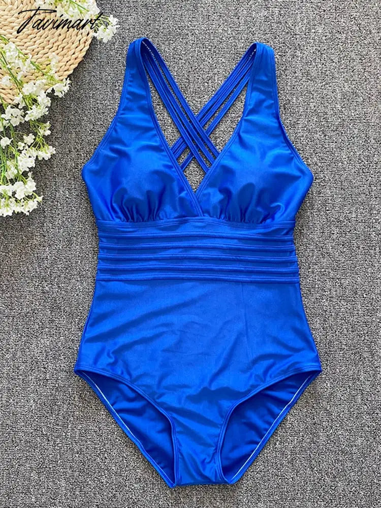 New Sexy One Piece Swimsuit Women Cross Bandage Backless Swimwear Female Push Up Bathers Bathing Suits Beachwear