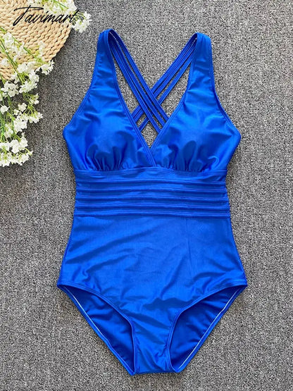 New Sexy One Piece Swimsuit Women Cross Bandage Backless Swimwear Female Push Up Bathers Bathing Suits Beachwear