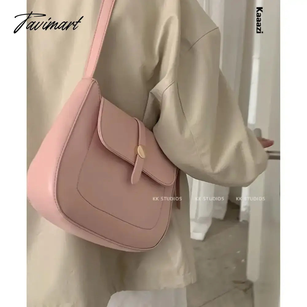 New Underarm Versatile Crossbody Bag Solid Color Stylish Shoulder Bags Luxury Designer Casual Retro Postman's Handbag