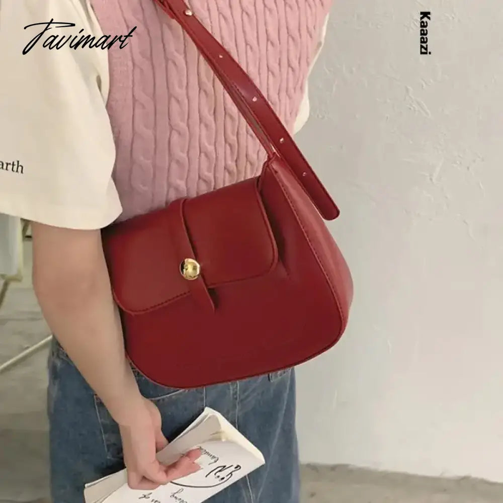 New Underarm Versatile Crossbody Bag Solid Color Stylish Shoulder Bags Luxury Designer Casual Retro Postman's Handbag