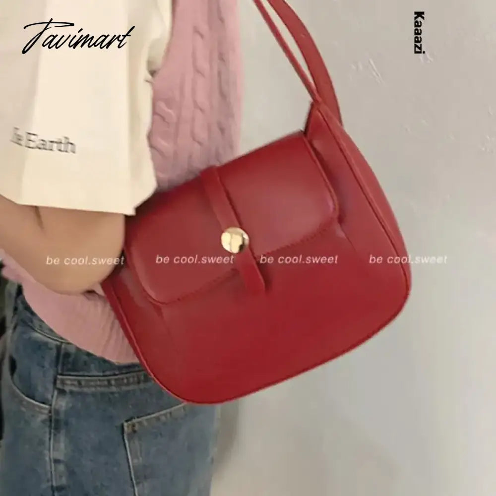 New Underarm Versatile Crossbody Bag Solid Color Stylish Shoulder Bags Luxury Designer Casual Retro Postman's Handbag