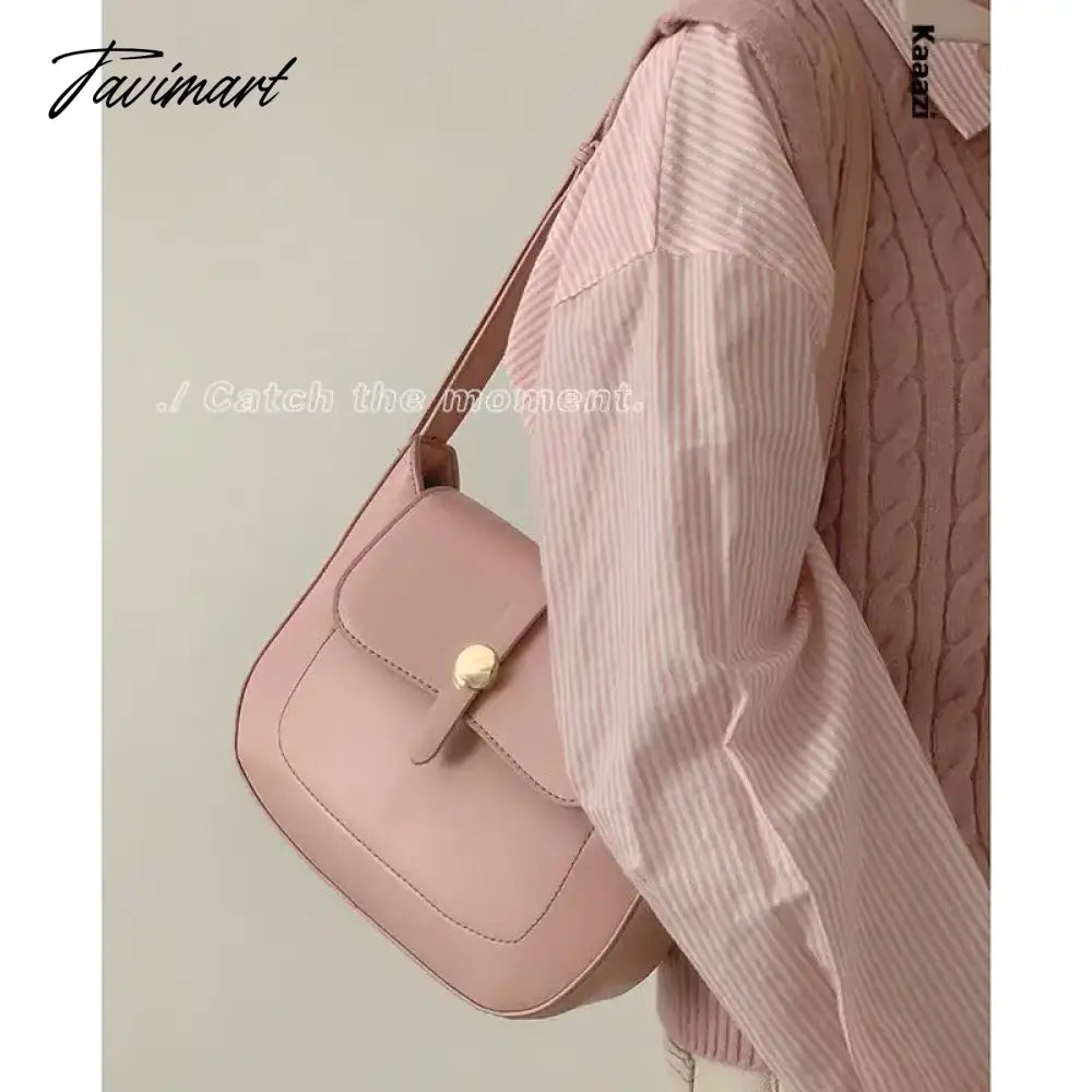 New Underarm Versatile Crossbody Bag Solid Color Stylish Shoulder Bags Luxury Designer Casual Retro Postman's Handbag