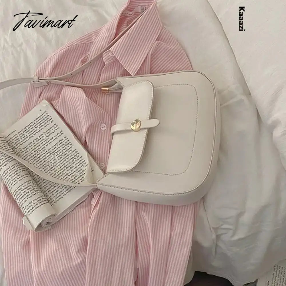New Underarm Versatile Crossbody Bag Solid Color Stylish Shoulder Bags Luxury Designer Casual Retro Postman's Handbag