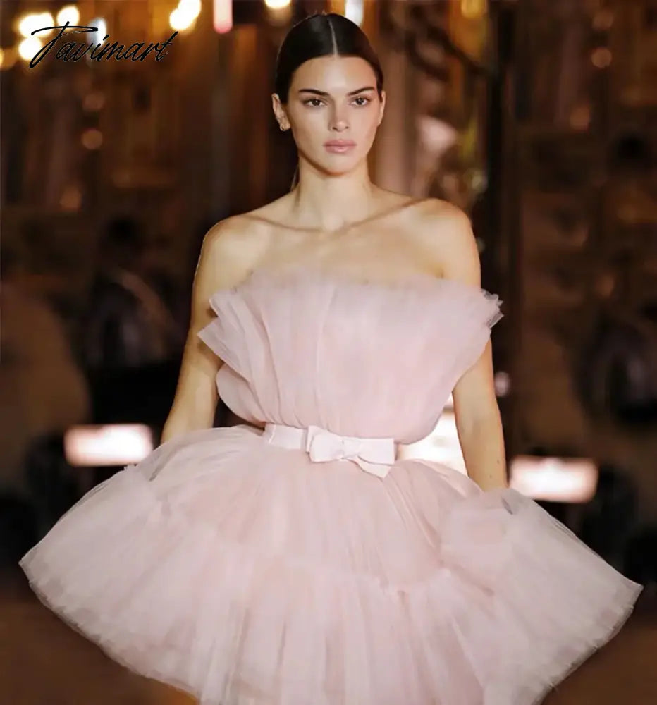 New Women's Dress Mesh Princess Pleated Off Shoulder Bow Dresses Mujer Vestido