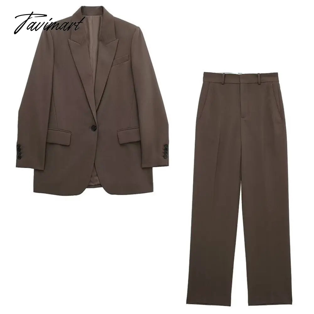 Notch Collar One Piece Of Buckle Blazer Neutral Minimalism Long Sleeve Top Vintage Office Ladies Winter Jacket Women Outerwear