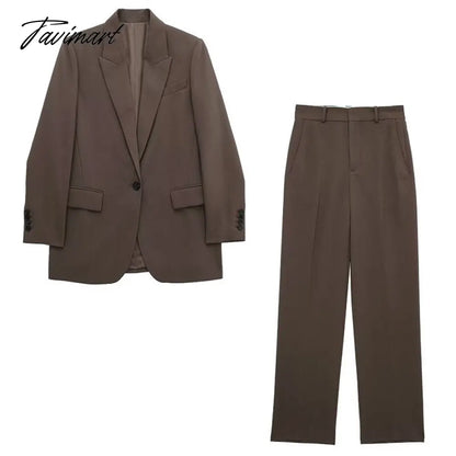 Notch Collar One Piece Of Buckle Blazer Neutral Minimalism Long Sleeve Top Vintage Office Ladies Winter Jacket Women Outerwear