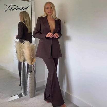 Notch Collar One Piece Of Buckle Blazer Neutral Minimalism Long Sleeve Top Vintage Office Ladies Winter Jacket Women Outerwear