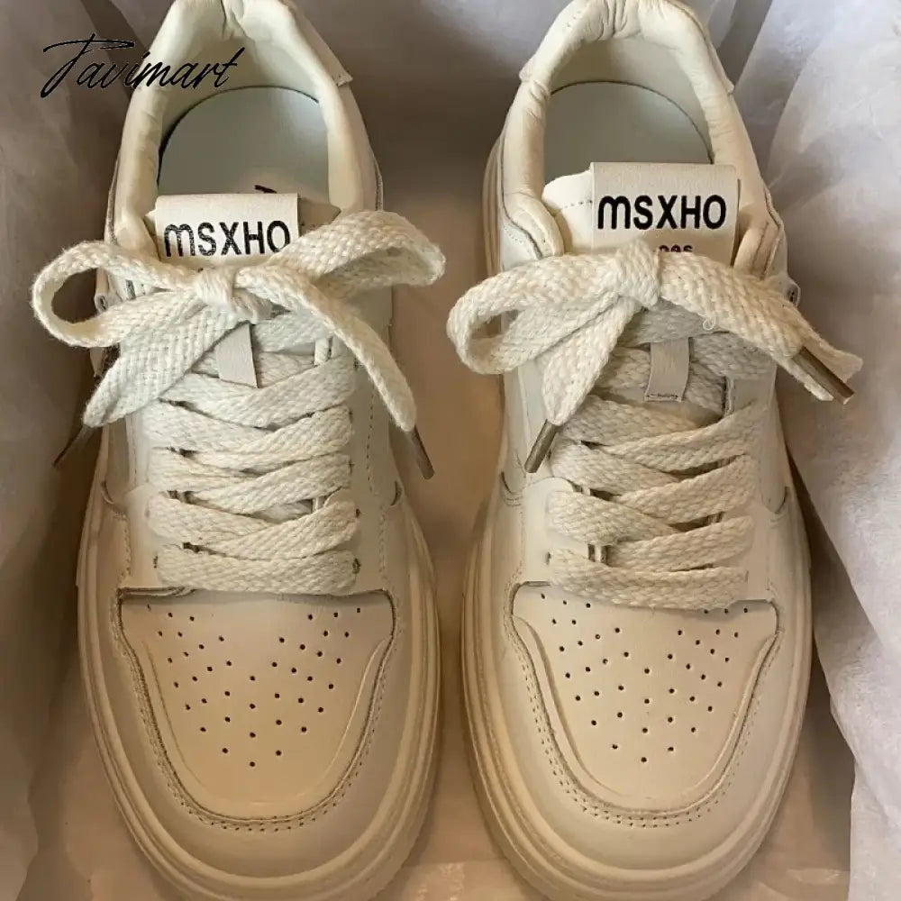 Platform White Sneakers Women Shoes Casual Flats Spring Summer Vintage Tennis Female Harajuku Vulcanize Korean Footwear