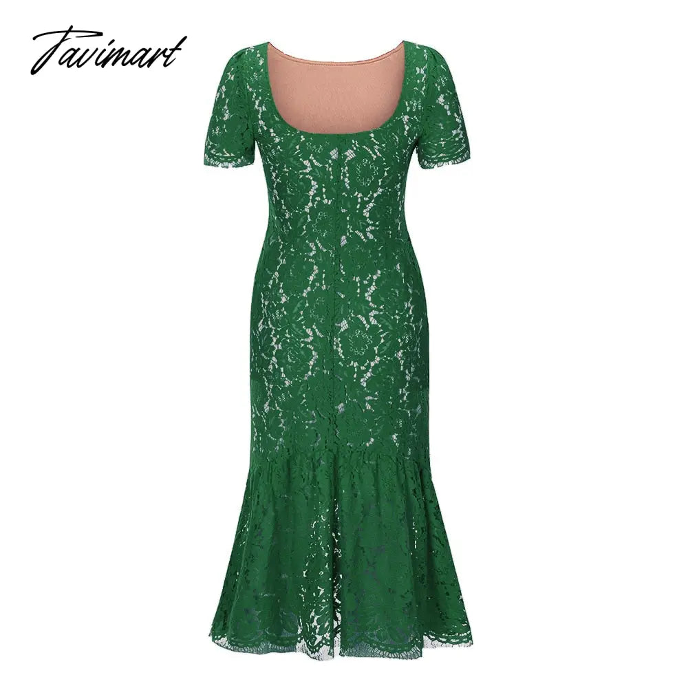 Plus Size Evening Dresses Mermaid O Neck Short Sleeve Lace Appliques Tulle Long Party Gown Robe Soiree Sexy Formal Dress