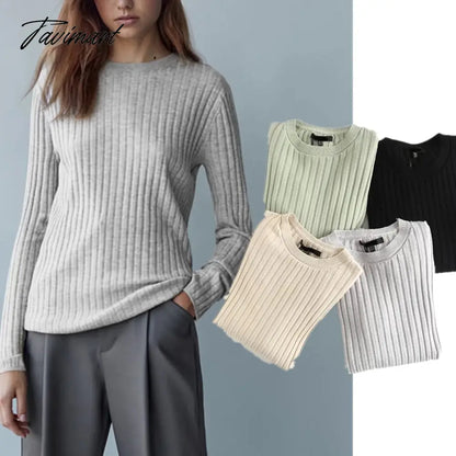 Pull Femme England Style Sweaters Women Office Lady Fashion Pullovers SImple Solid O-neck Basic Winter Sweaters Women