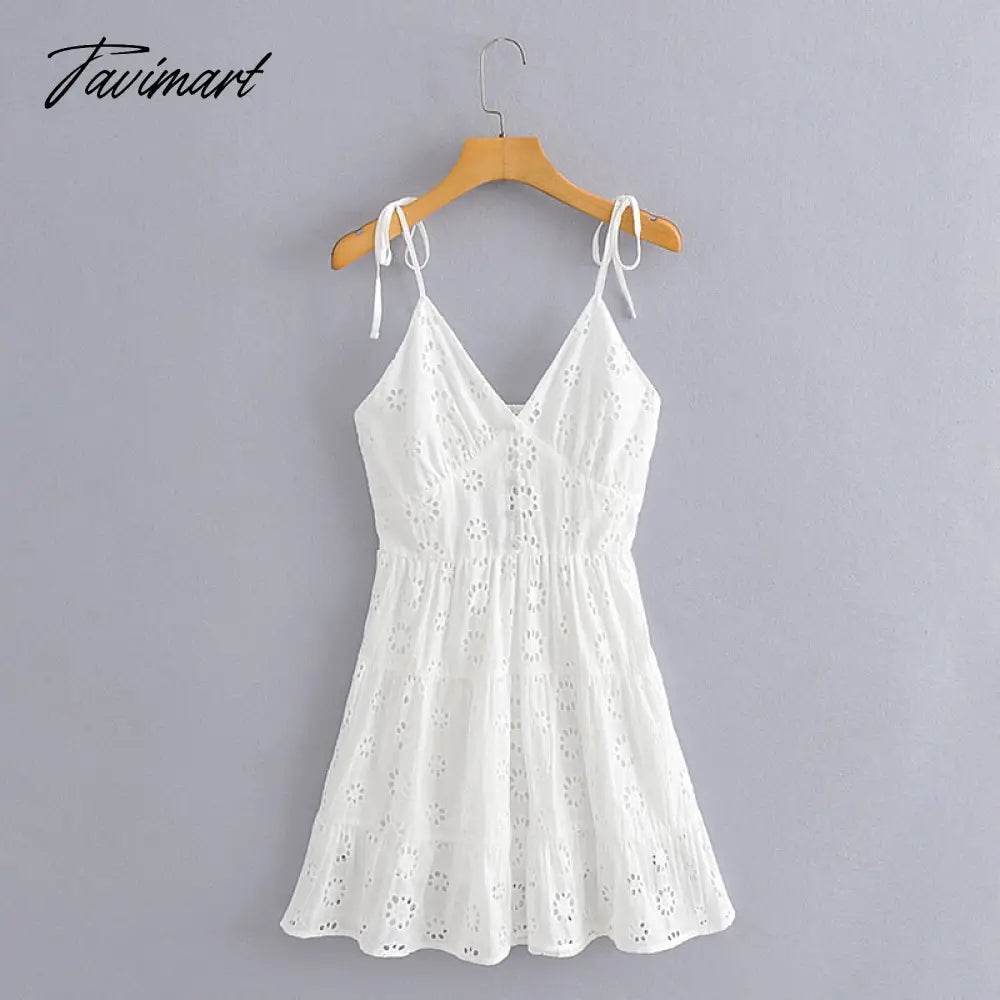 Queens Elegant Women Solid White Sleeveless Beach Bohemian Mini Dresses Ladies Strapless Cotton Boho Dress Vestidos