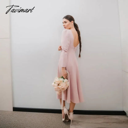Sexy Backless A-Line White Dress High Waist Long Sleeve O Neck Zipper Elegant Folds Puff Sleeve Long Party Dresses For Women
