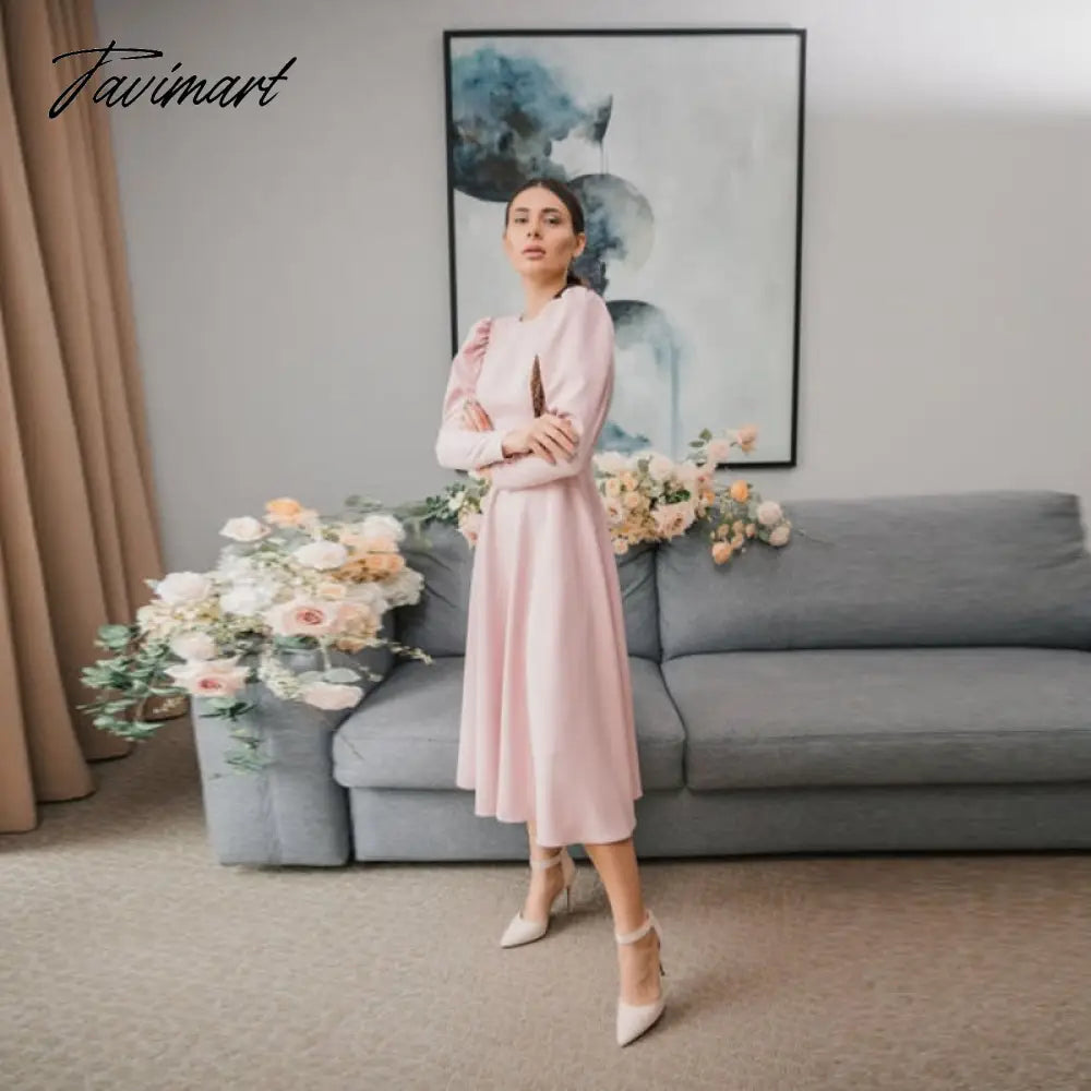 Sexy Backless A-Line White Dress High Waist Long Sleeve O Neck Zipper Elegant Folds Puff Sleeve Long Party Dresses For Women