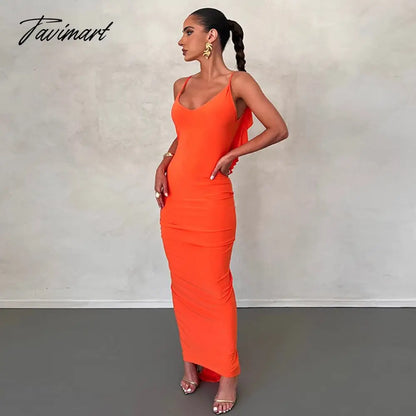 Sexy Backless Sleeveless Slim Maxi Dresses Women Solid Color Evening Night Party Club Ruffles Ruched Long Dress Y2k Outf